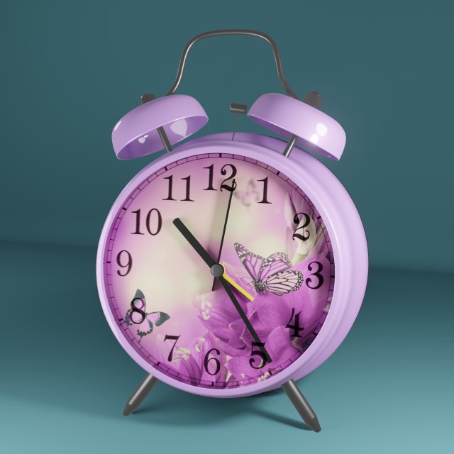 clock 3D Model .c4d .max .obj .3ds .fbx .stl .blend 