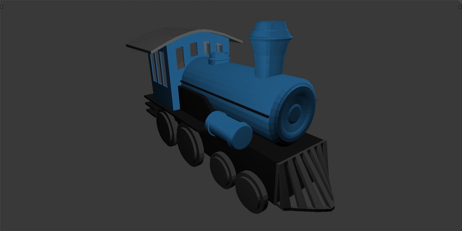 cartoon train toy thomas the tank engine 3D Model in Train 3DExport