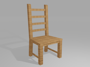 chair 3D मॉडल