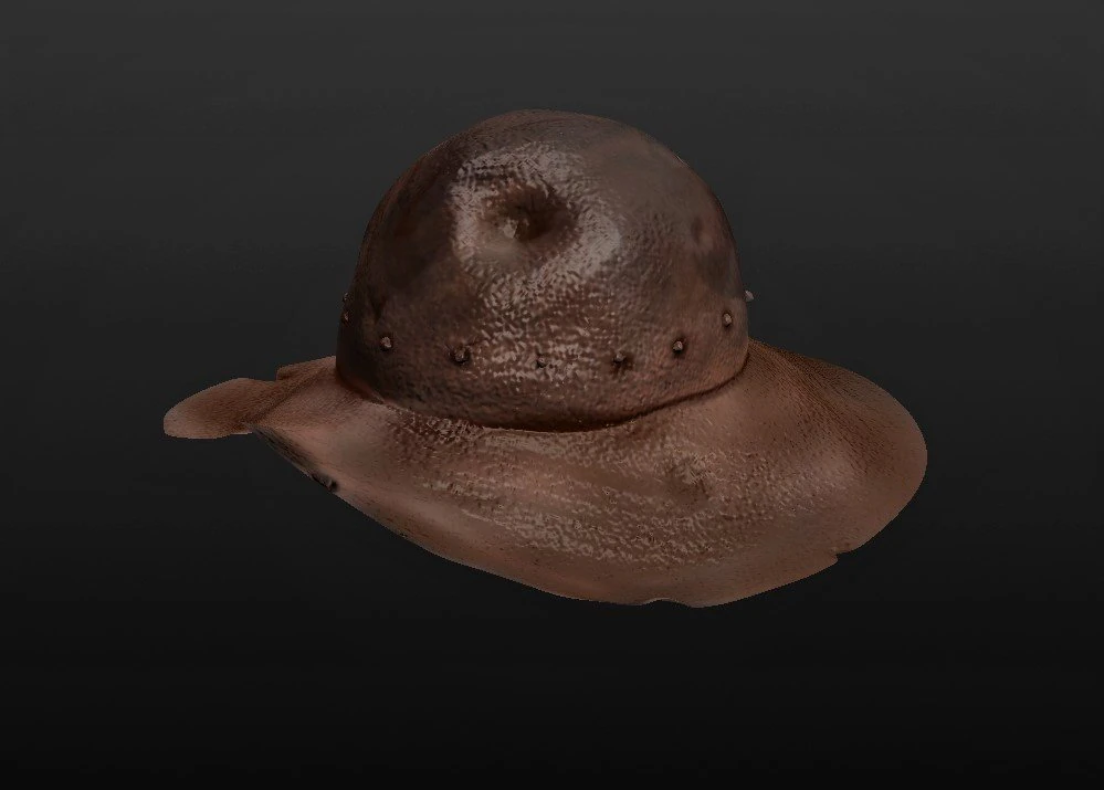 old knights helmet 3D Model .c4d .max .obj .3ds .fbx .stl .blend 