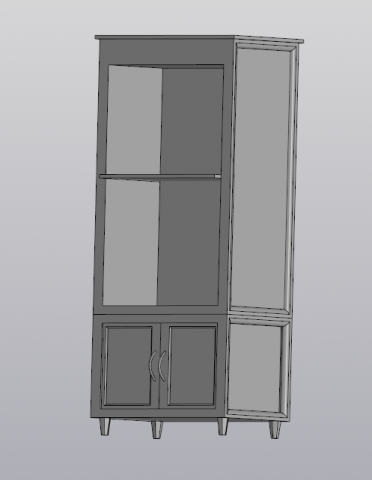 Wardrobe Model 3D .c4d .max .obj .3ds .fbx .stl .blend 