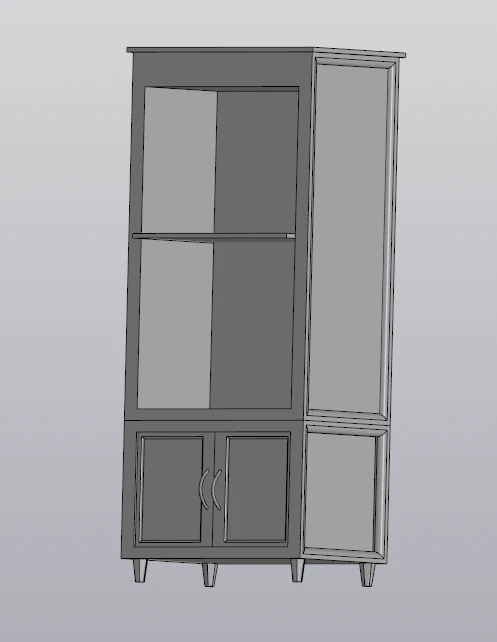 Wardrobe 3D Model .c4d .max .obj .3ds .fbx .stl .blend