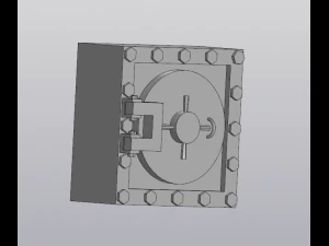 Bank Safe Door 3D Model