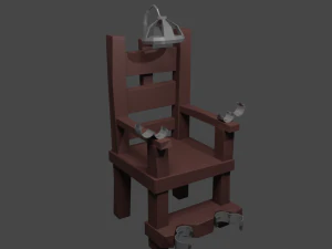고문 의자 3D 모델