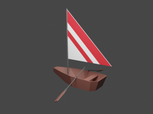 little sailboat 3Dモデル