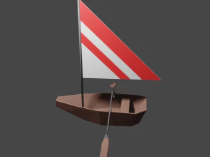 little sailboat 3D Model