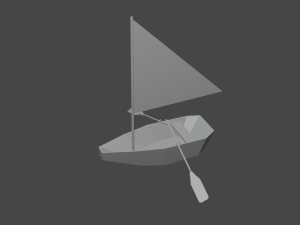 little sailboat 3D Модель