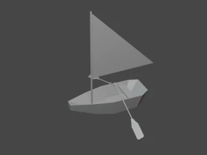 little sailboat 3D Model