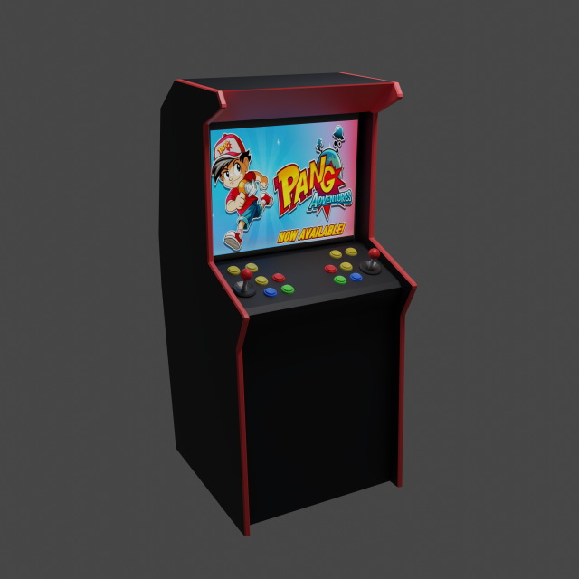 arcade game machine 3D Model .c4d .max .obj .3ds .fbx .stl .blend 