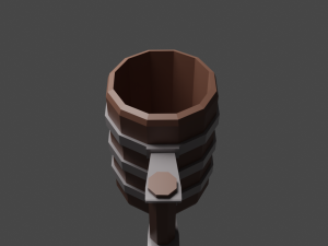 wooden beer mug Model 3D