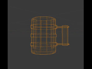 wooden beer mug 3D Model