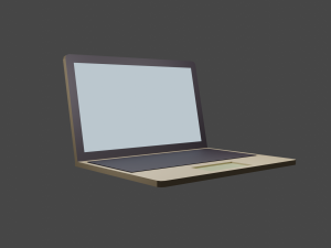notebook 3D मॉडल
