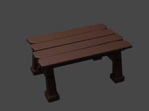 wooden table 3D Модель
