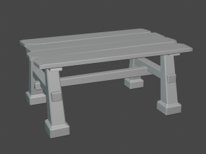 wooden table 3D Модель