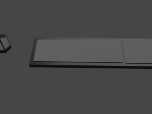 computer desk pack 3D मॉडल