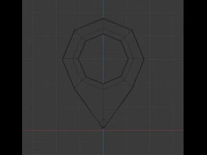 puntina della mappa Modello 3D