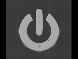 power on-off symbol 3D-Modell