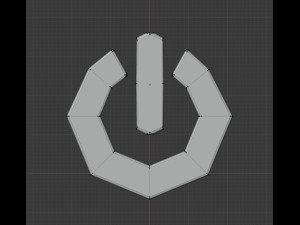 power on-off symbol 3D-Modell