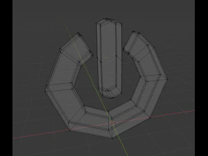 전원 켜기/끄기 기호 3D 모델
