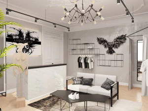 showroom de roupas Modelo 3D