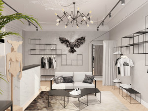 clothing showroom 3D Model