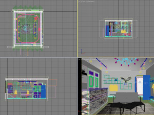 clothing showroom 3D Model