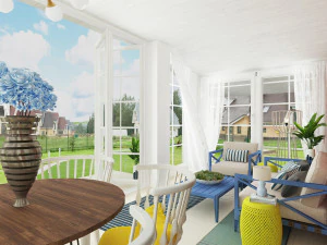 terrace 3D Model