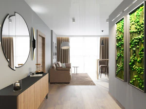 kuchnia w salonie Model 3D