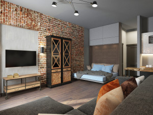 studio in the loft style 3D Модель