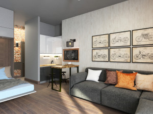 studio in the loft style 3D Модель