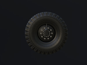 off-road wheel and three types of tires assembly for trucks kamaz ural 43202- Modelo 3D