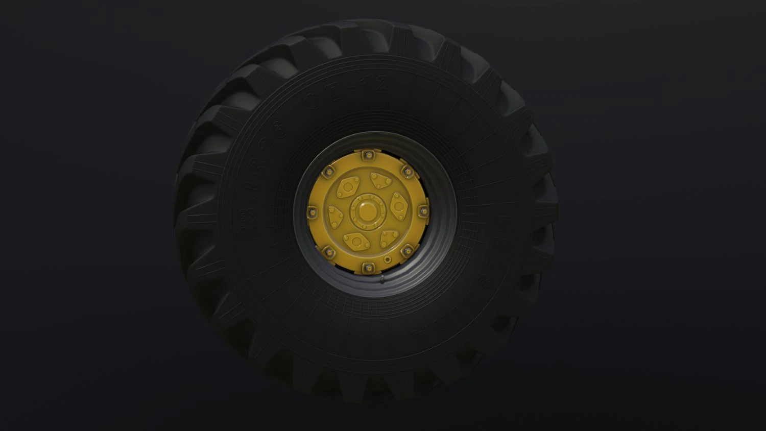 dual wheels for tractor k-700 in the collection 3D Model .c4d .max .obj .3ds .fbx .stl .blend 