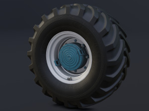 dual wheels for tractor t-150k in the collection 3D मॉडल