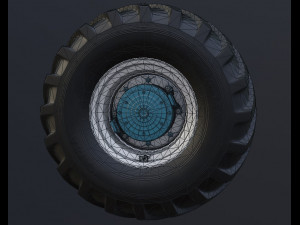 dual wheels for tractor t-150k in the collection 3D मॉडल