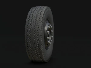 wheel kamaz free low-poly 3D Model