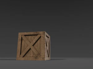 caixa de madeira Modelo 3D