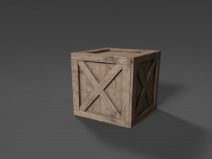 wood box Model 3D