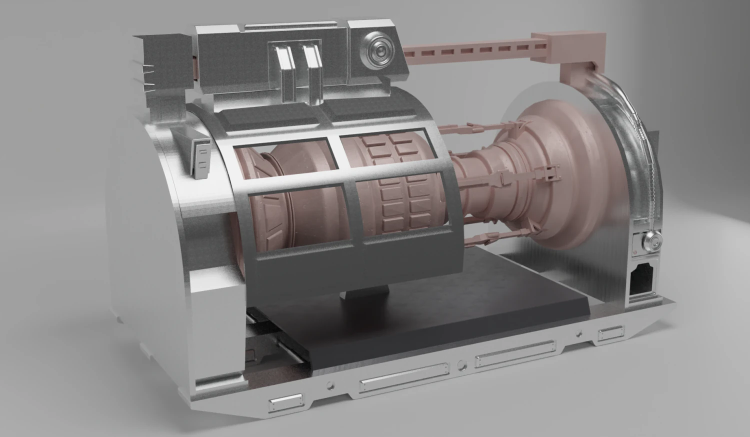 industrial machine 3D Model .c4d .max .obj .3ds .fbx .stl .blend