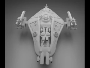 Raumschiff 3D Modell