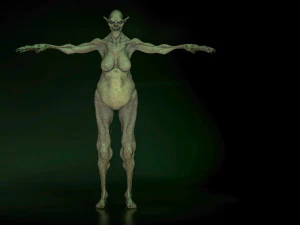 monster creature woman 3D Model