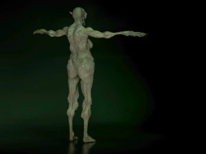 monster creature woman 3D Model