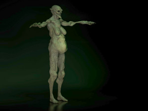 monster creature woman 3D 모델