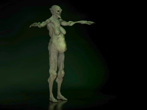 monster creature woman 3D Model