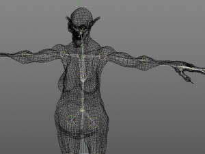 monster creature woman 3D 모델