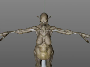 monster creature woman 3D Model