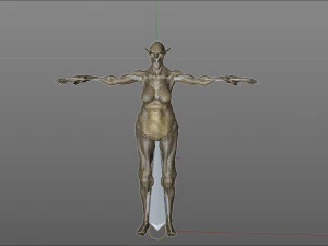 monster creature woman 3D Model