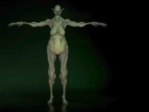 monster creature woman 3D 모델