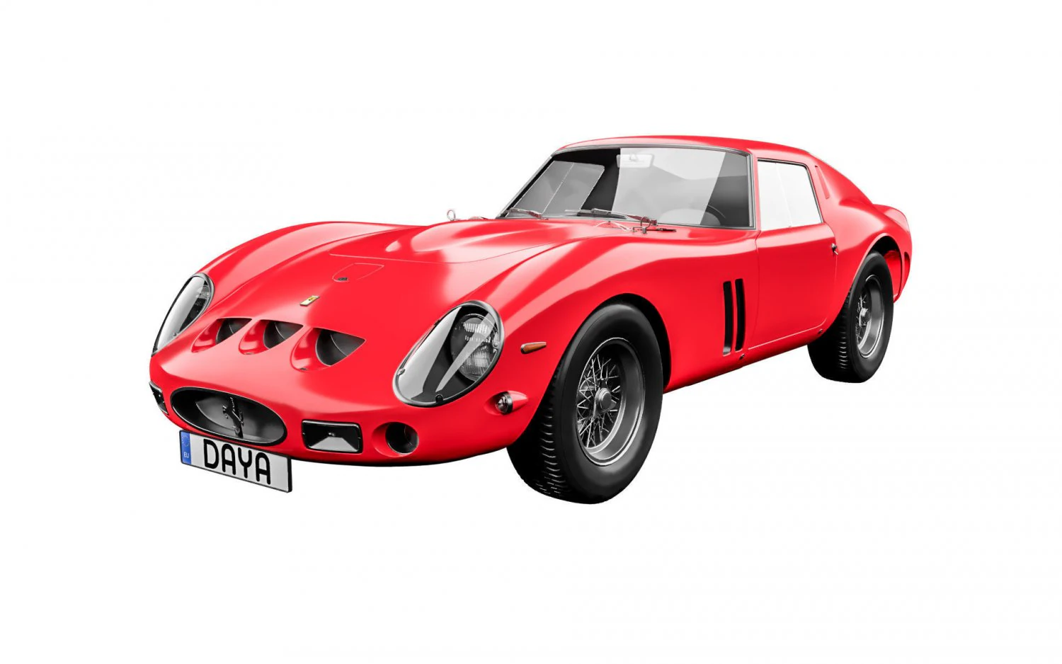 Ferrari 250 gto 1962 3D Model .c4d .max .obj .3ds .fbx .stl .blend 