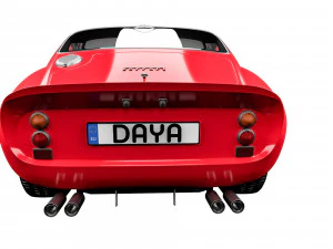 Ferrari 250 gto 1962 3D Model