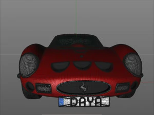 Ferrari 250 gto 1962 3D Model